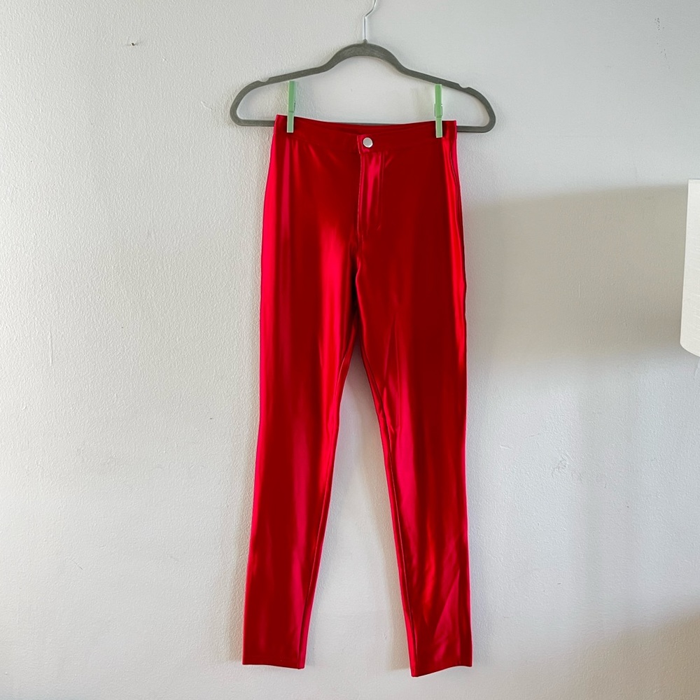 American Apparel Disco Pants Red